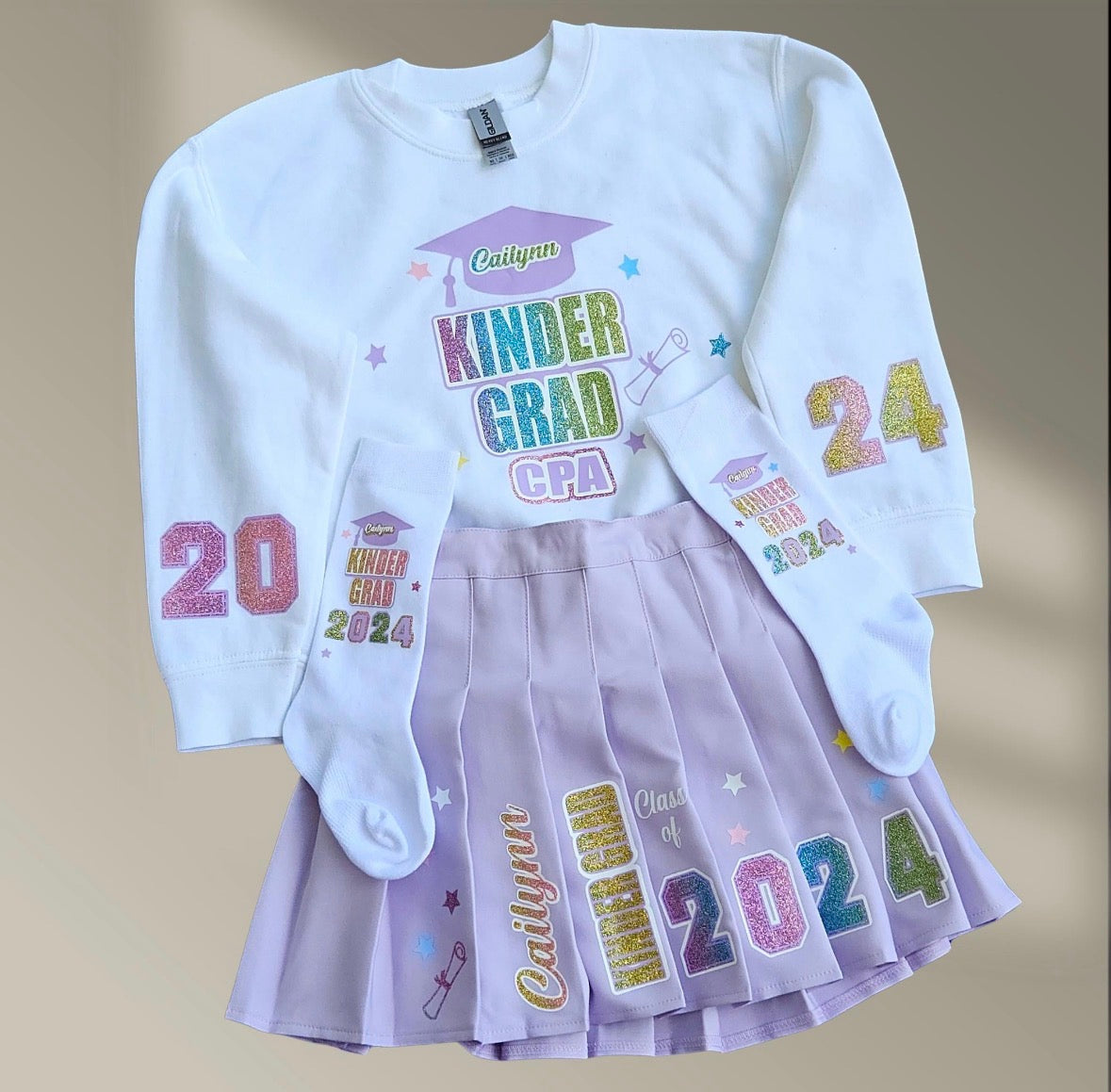Custom Kindergarten Grad Set