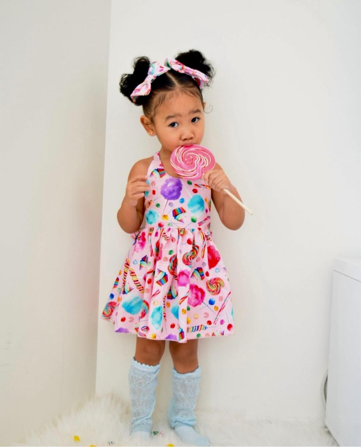 Candy Girl Halloween Dress for Kids | Handmade Sweet Treat Costume Dress | Girls Halloween Costume | Candy-Themed Party Dress