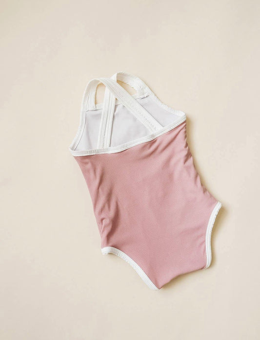 Basix One Piece Swimsuit- Mauve