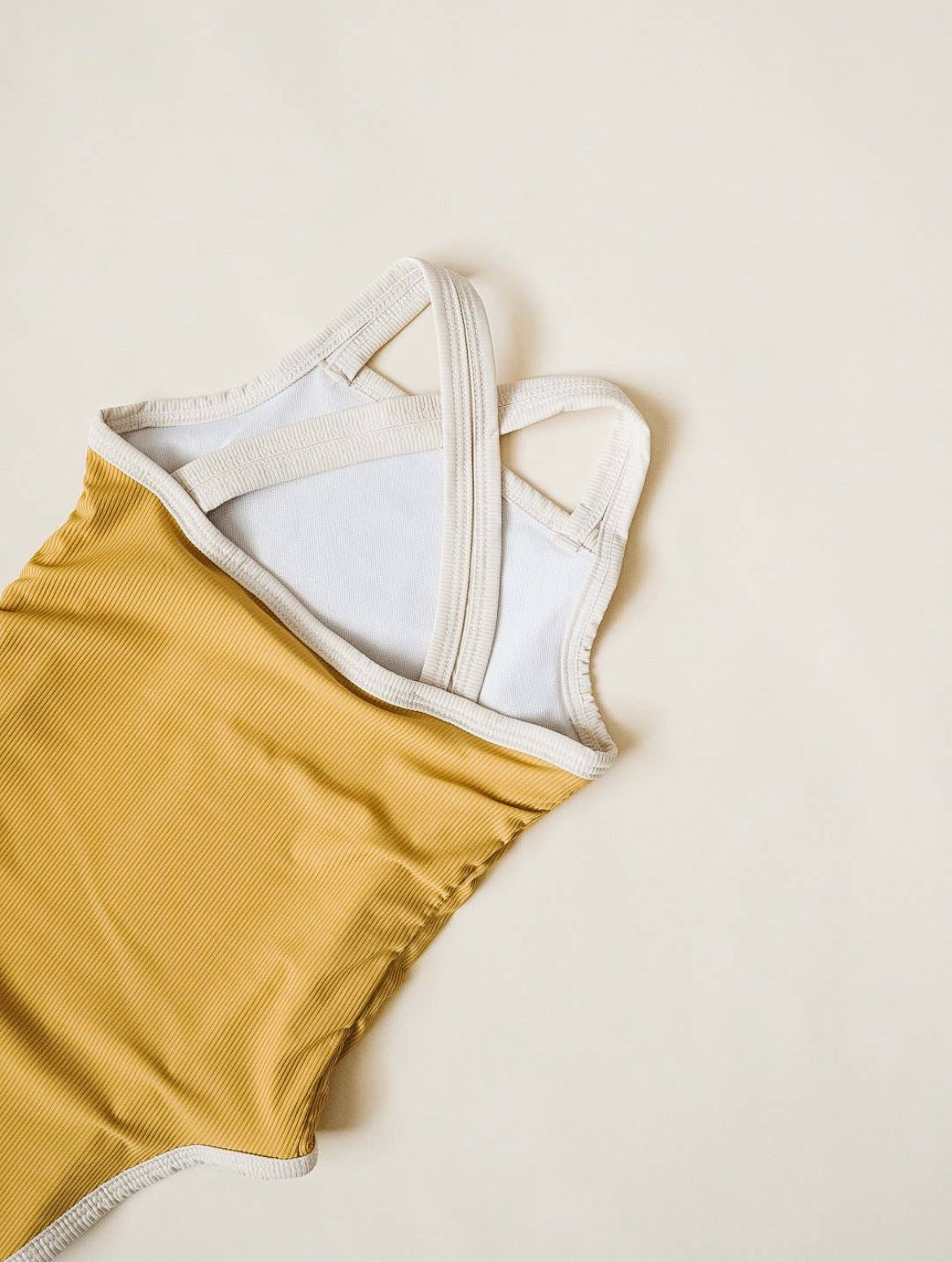 Basix One Piece Swimsuit- Mustard