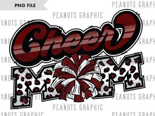 Cheer Mom Shirt (Cheetah)