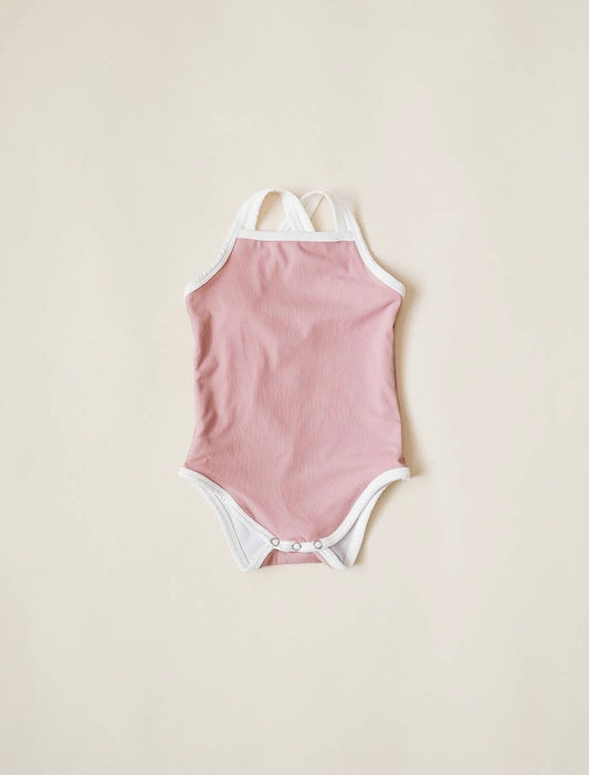 Basix One Piece Swimsuit- Mauve