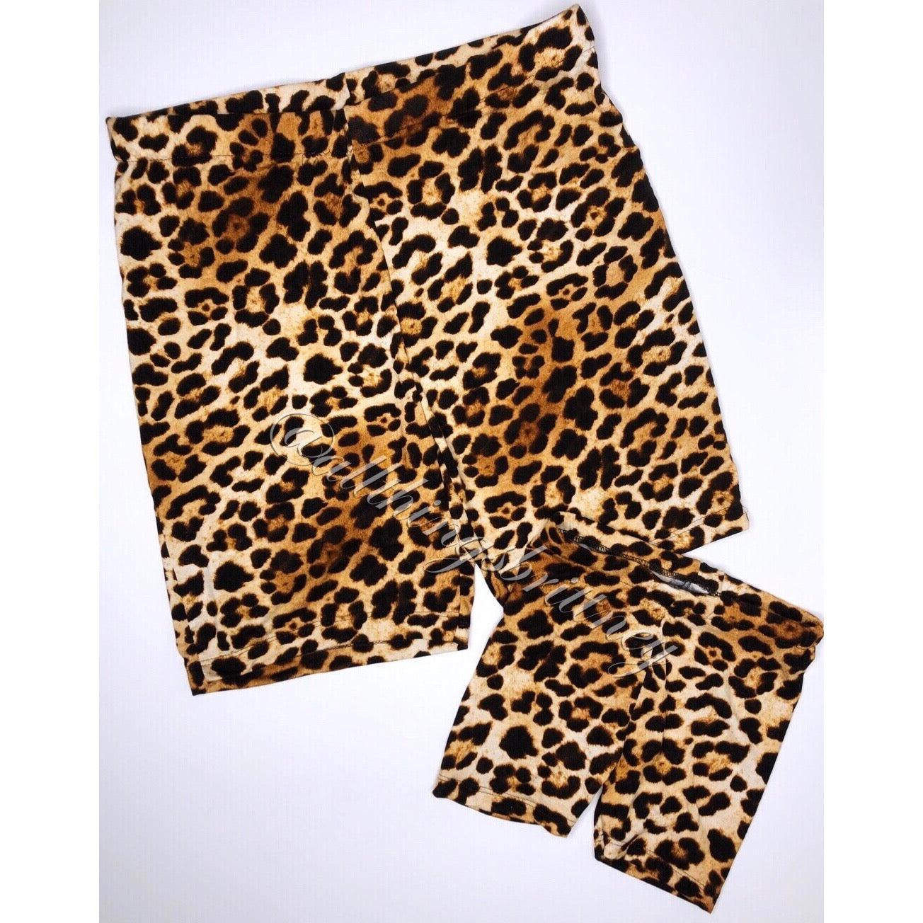 Child Leopard Biker Shorts
