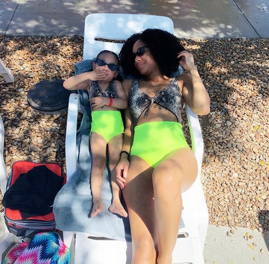 Girl's Neon Swimsuit