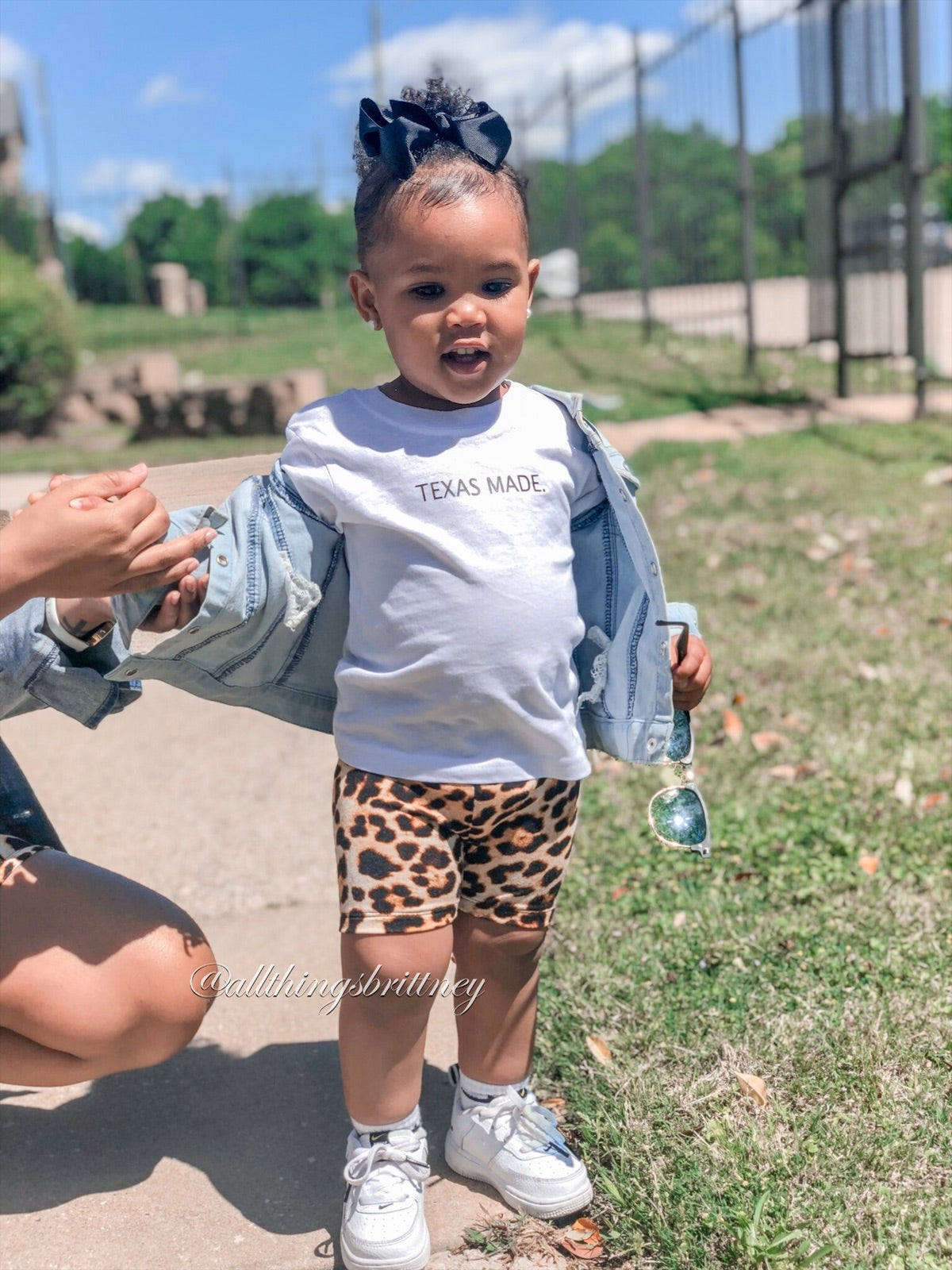 Child Leopard Biker Shorts