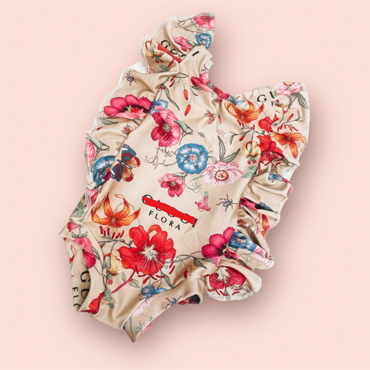 Floral Ruffle Swimsuit
